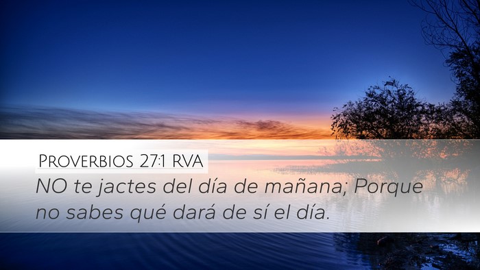 Proverbios 27:1 RVA Bible Verse Image