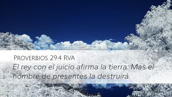 Proverbios 29:4 RVA Bible Verse Image