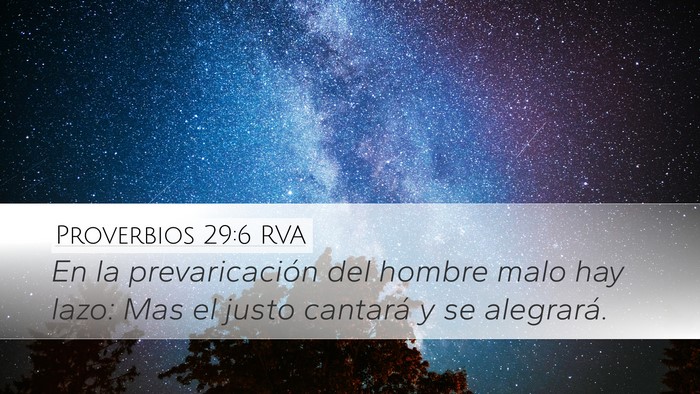 Proverbios 29:6 RVA Bible Verse Image
