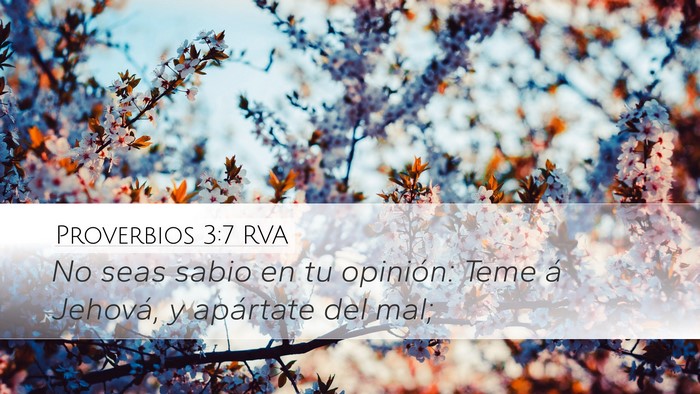 Proverbios 3:7 RVA Bible Verse Image