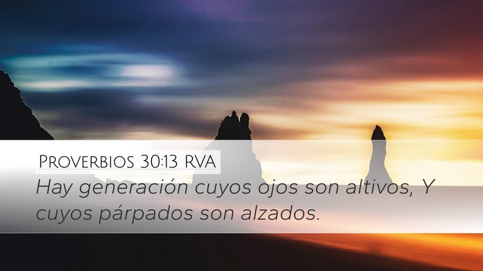 Proverbios 30:13 RVA Bible Verse Image