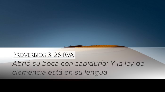 Proverbios 31:26 RVA Bible Verse Image