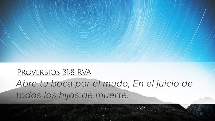 Proverbios 31:8 RVA Bible Verse Image