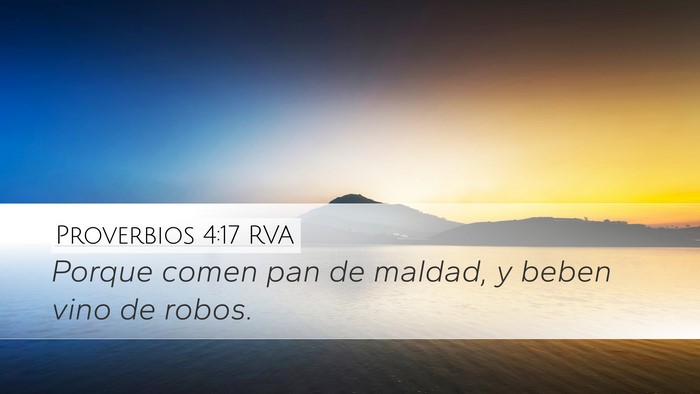 Proverbios 4:17 RVA Bible Verse Image