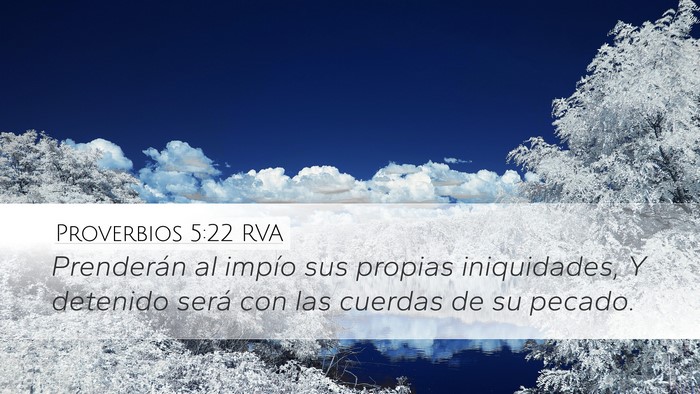 Proverbios 5:22 RVA Bible Verse Image