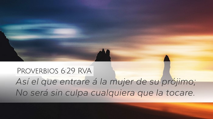 Proverbios 6:29 RVA Bible Verse Image
