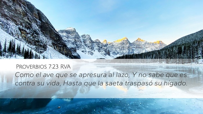 Proverbios 7:23 RVA Bible Verse Image