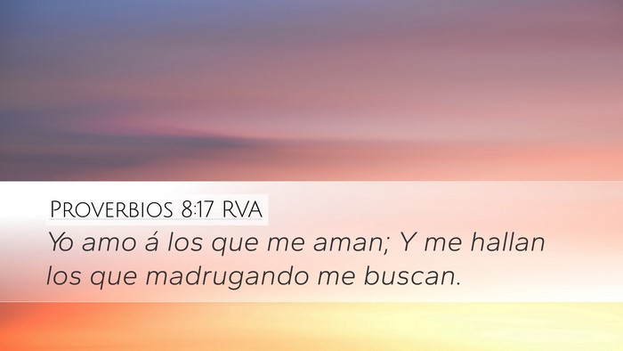 Proverbios 8:17 RVA Bible Verse Image