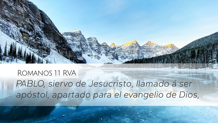 Romanos 1:1 RVA Bible Verse Image