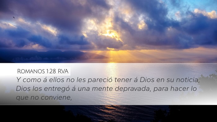 Romanos 1:28 RVA Bible Verse Image