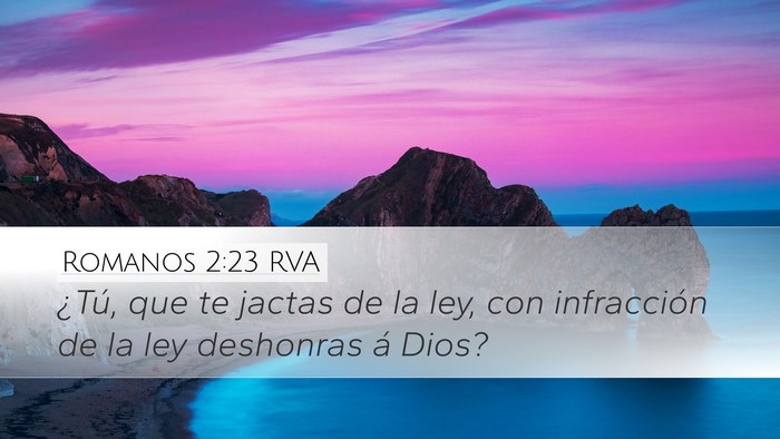 Romanos 2:23 RVA Bible Verse Image