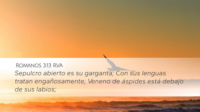 Romanos 3:13 RVA Bible Verse Image