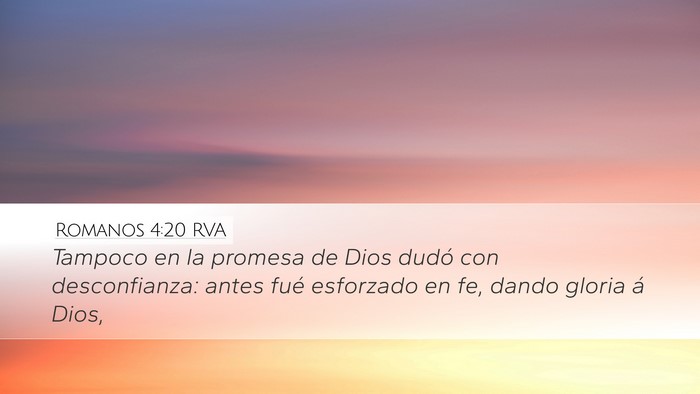 Romanos 4:20 RVA Bible Verse Image