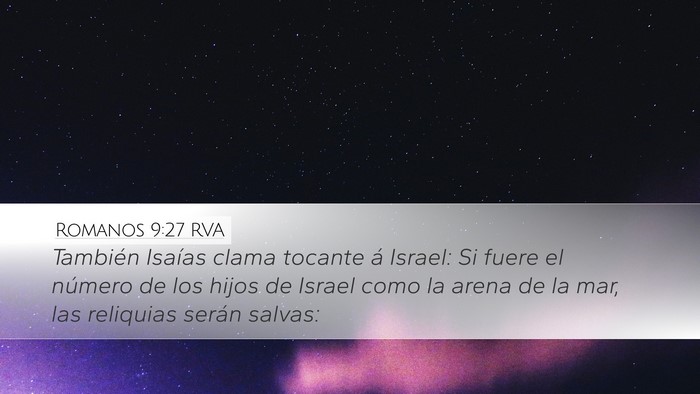 Romanos 9:27 RVA Bible Verse Image