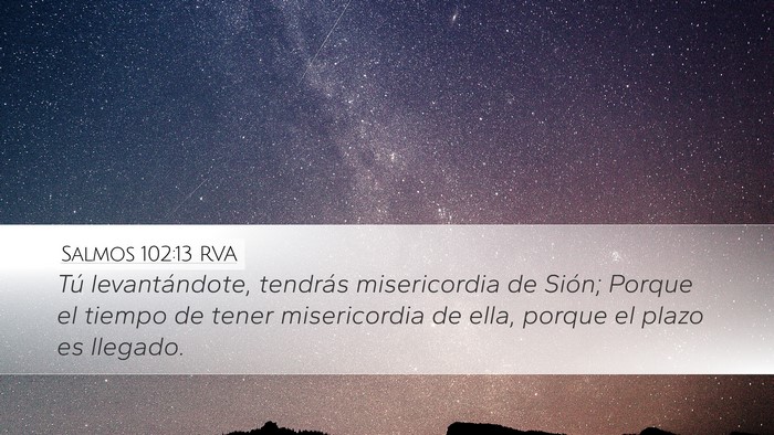 Salmos 102:13 RVA Bible Verse Image