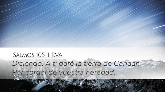 Salmos 105:11 RVA Bible Verse Image