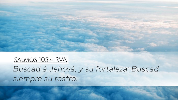 Salmos 105:4 RVA Bible Verse Image