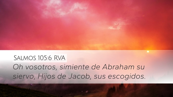 Salmos 105:6 RVA Bible Verse Image