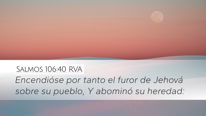 Salmos 106:40 RVA Bible Verse Image