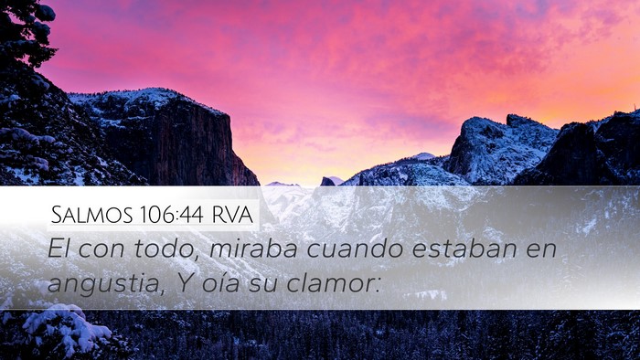 Salmos 106:44 RVA Bible Verse Image