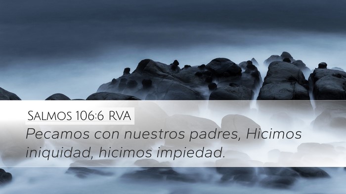 Salmos 106:6 RVA Bible Verse Image