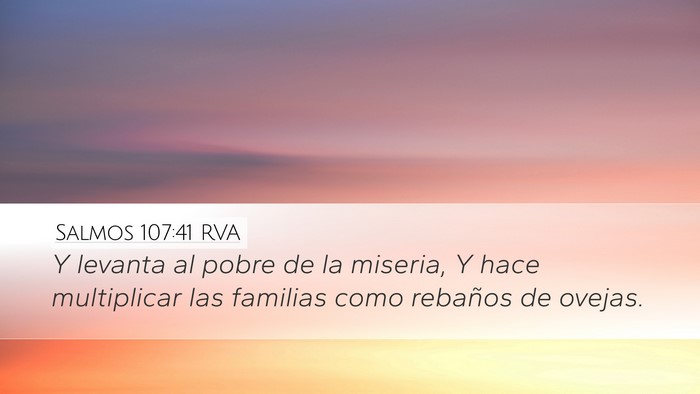 Salmos 107:41 RVA Bible Verse Image