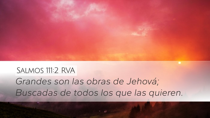 Salmos 111:2 RVA Bible Verse Image