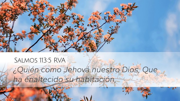 Salmos 113:5 RVA Bible Verse Image