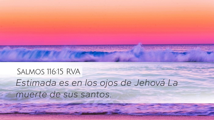 Salmos 116:15 RVA Bible Verse Image
