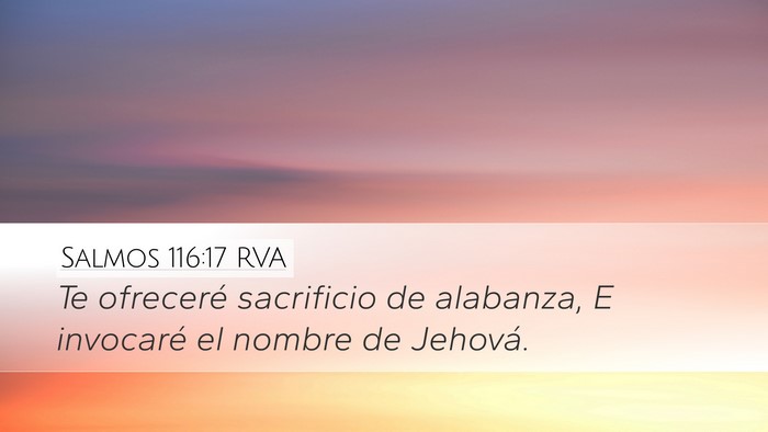 Salmos 116:17 RVA Bible Verse Image