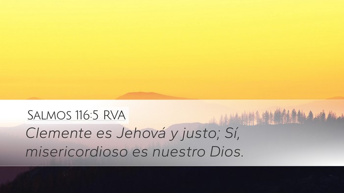 Salmos 116:5 RVA Bible Verse Image