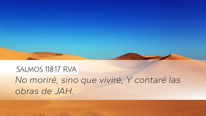 Salmos 118:17 RVA Bible Verse Image