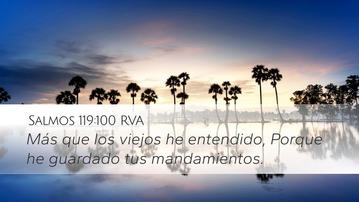 Salmos 119:100 RVA Desktop Wallpaper - Más que los viejos he entendido, Porque he - Desktop Bible Verse Wallpaper
