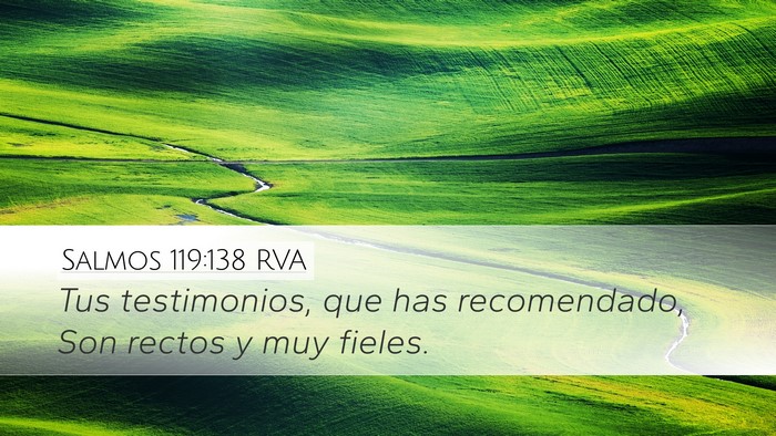 Salmos 119:138 RVA Bible Verse Image