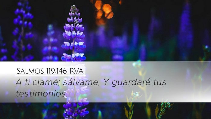 Salmos 119:146 RVA Desktop Wallpaper - A ti clamé; sálvame, Y guardaré tus - Desktop Bible Verse Wallpaper