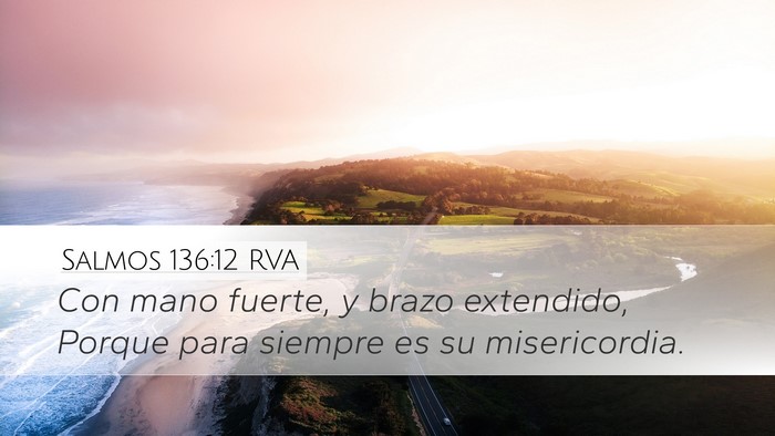 Salmos 136:12 RVA Bible Verse Image