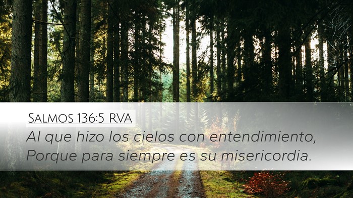 Salmos 136:5 RVA Bible Verse Image