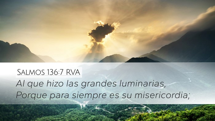 Salmos 136:7 RVA Bible Verse Image
