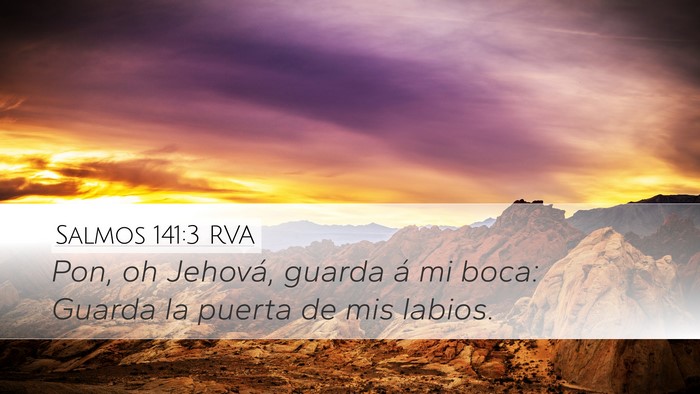 Salmos 141:3 RVA Bible Verse Image