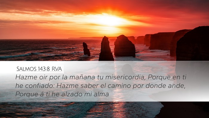 Salmos 143:8 RVA Bible Verse Image