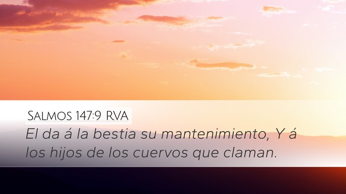 Salmos 147:9 RVA Bible Verse Image