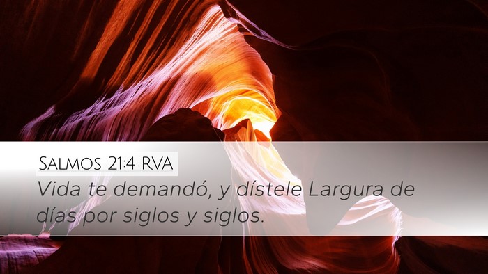 Salmos 21:4 RVA Bible Verse Image
