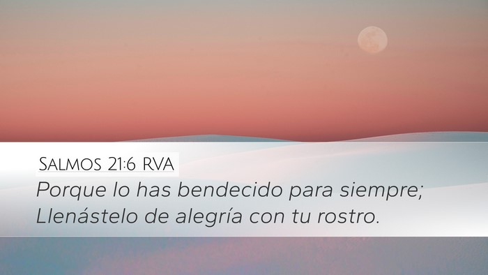 Salmos 21:6 RVA Bible Verse Image