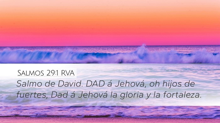 Salmos 29:1 RVA Bible Verse Image