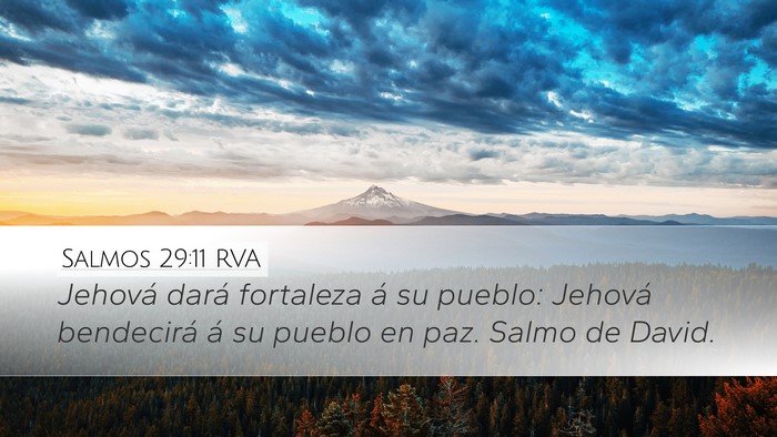 Salmos 29:11 RVA Bible Verse Image