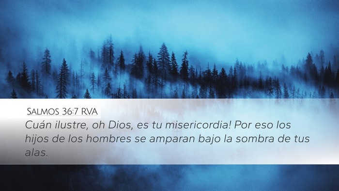 Salmos 36:7 RVA Bible Verse Image
