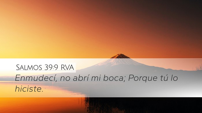 Salmos 39:9 RVA Bible Verse Image