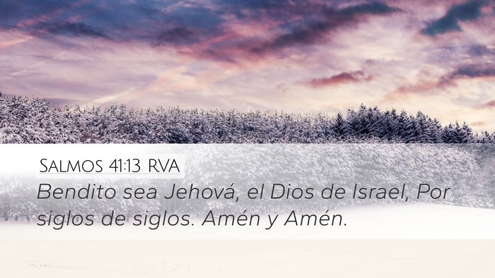 Salmos 41:13 RVA Bible Verse Image
