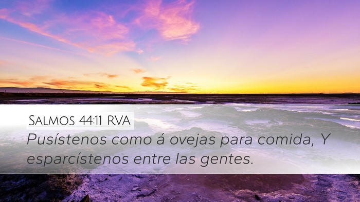 Salmos 44:11 RVA Bible Verse Image