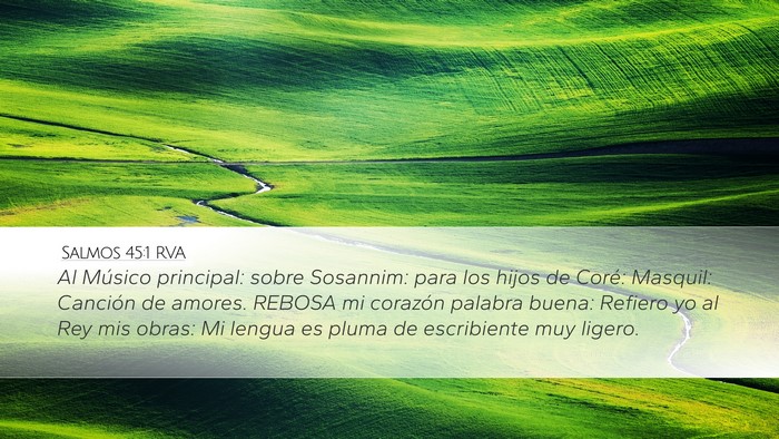 Salmos 45:1 RVA Bible Verse Image
